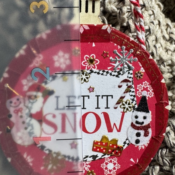 2 new 2.75”x2.75” Handmade Wooden Xmas ornaments “Merry & Bright”&”Happy…” $18 - Picture 5 of 9